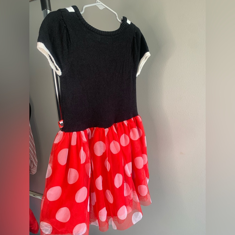 Disney Black and Red Minnie Mouse Polka Dot Dress - Picture 5 of 8